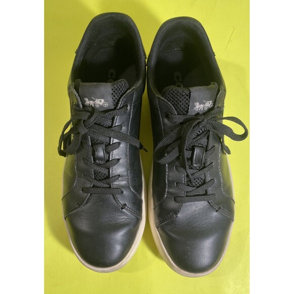 COACH low top sneakers Black G4950 Size 11D - Picture 1 of 6